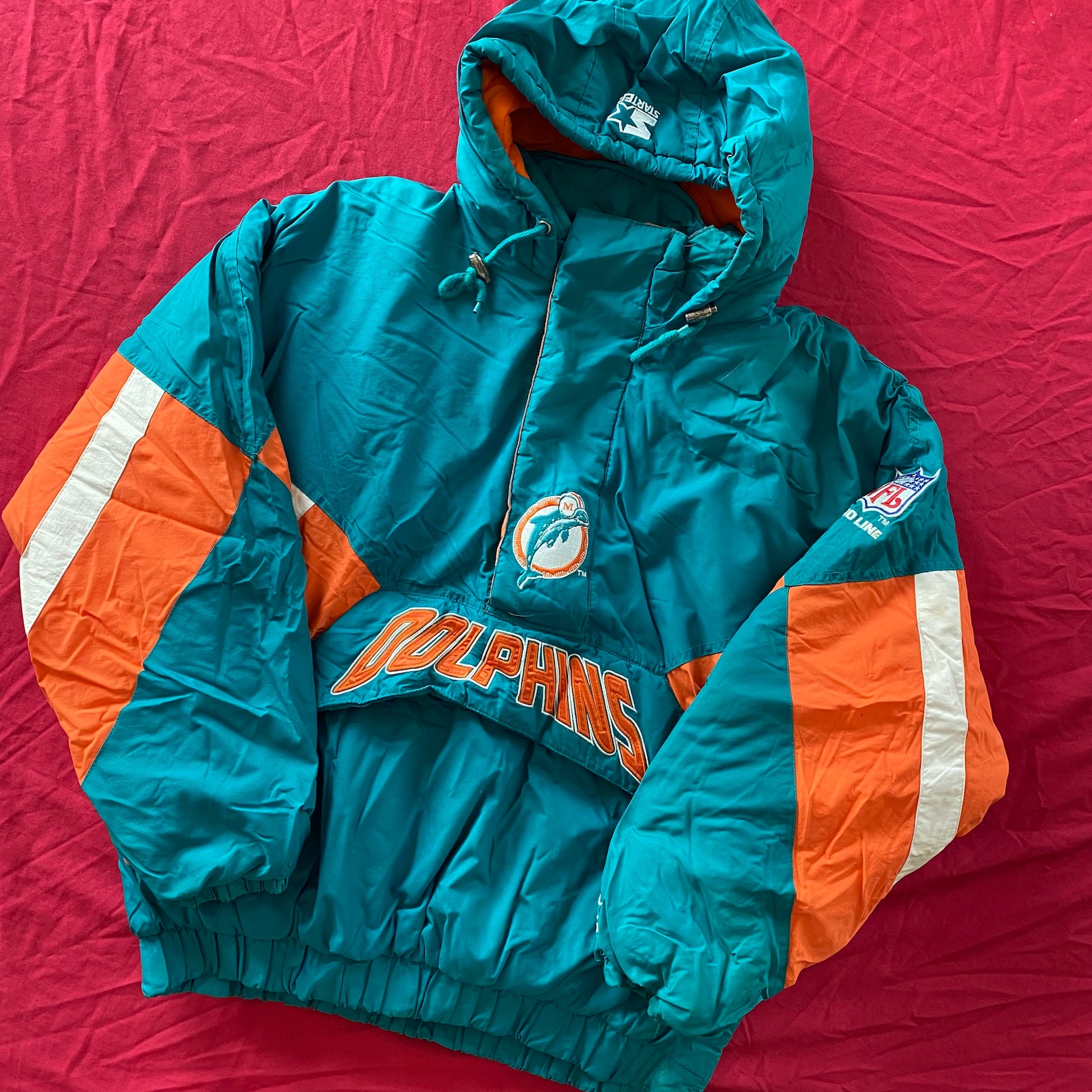 90s Miami Dolphins Starter Jacket Etsy
