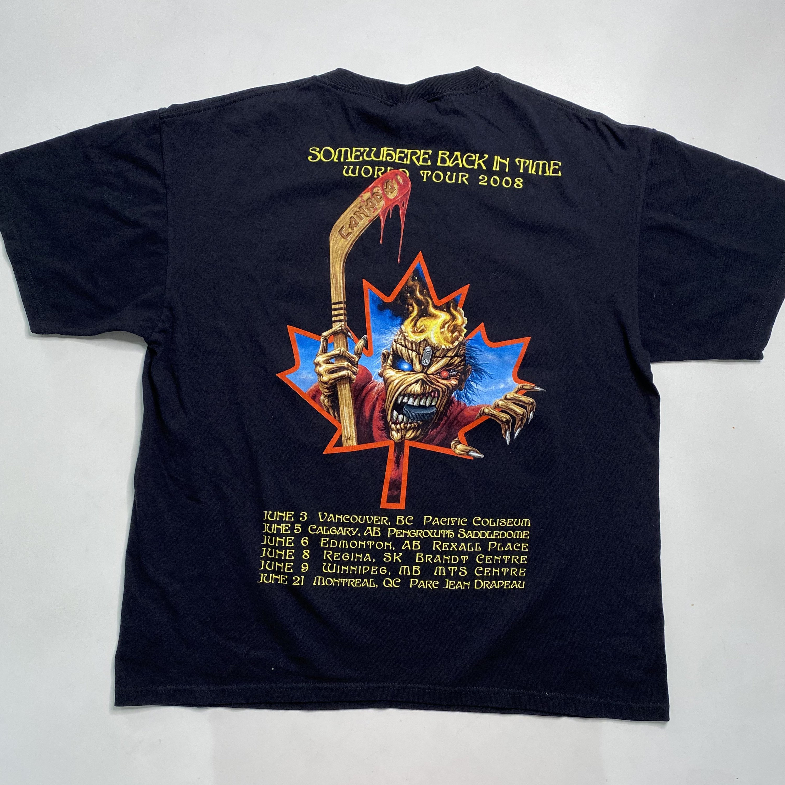 2008 Iron Maiden Team Canada Hockey T-shirt Sz XL - Etsy Canada