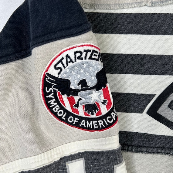 90s LA Raiders Starter AOP Sweatshirt Sz Large - image 8