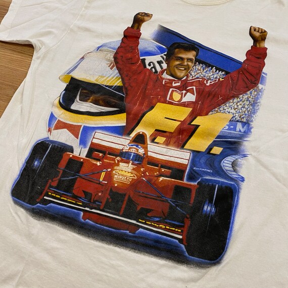 90s Michael Schumacher Ferrari T-Shirt Sz XL (A40… - image 2