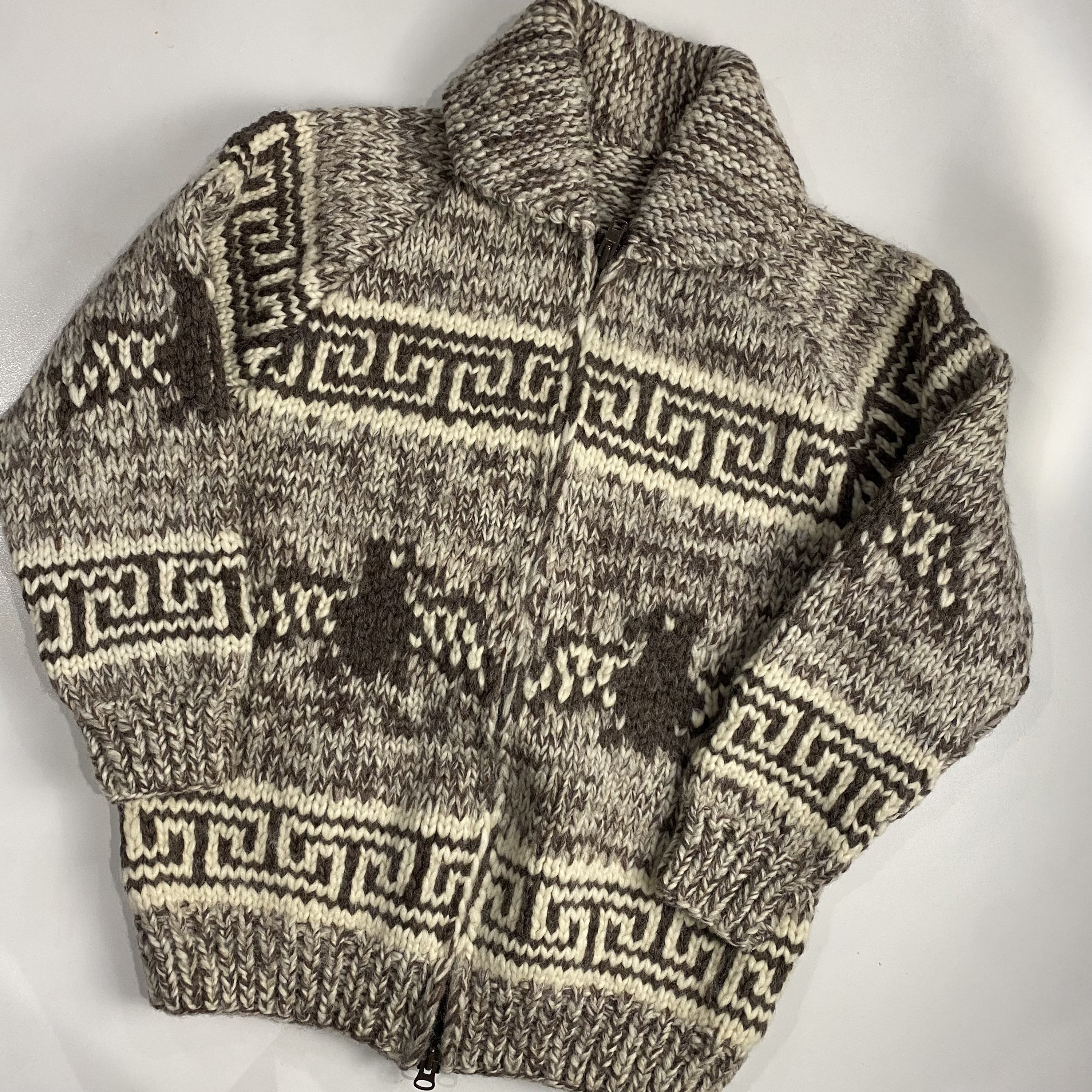 トップス Phlannel Wool Silk Nep Cowichan Sweater Skier Cowichan Sweater – RES IPSA