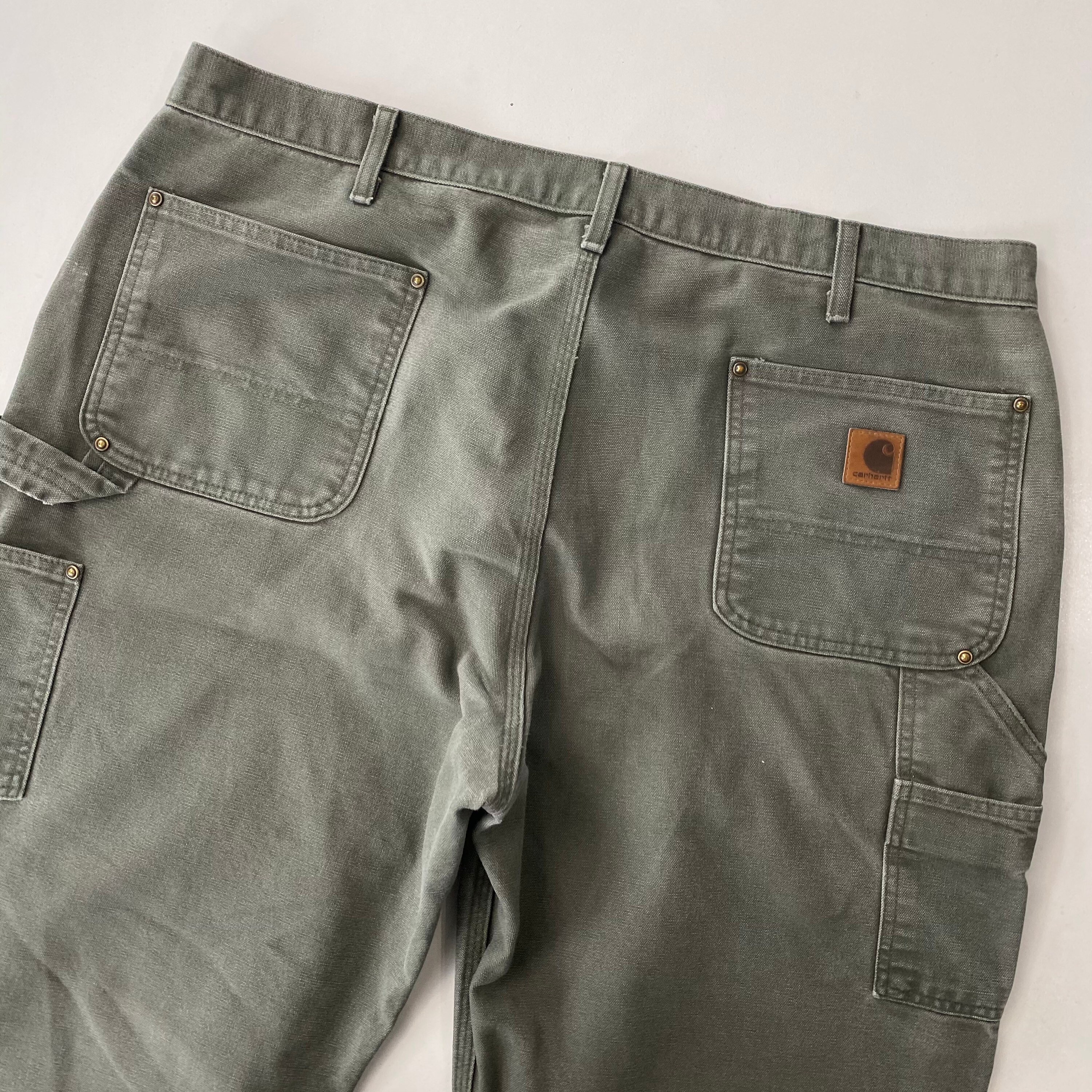 Carhartt Moss Green Double Knee Canvas 