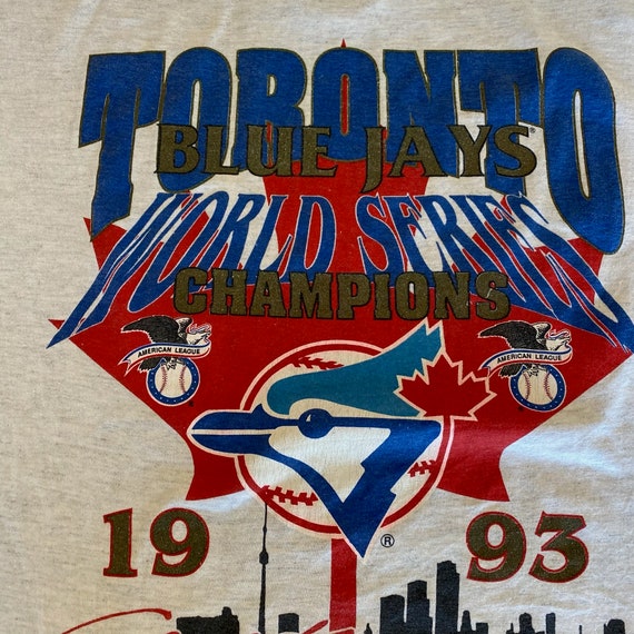 1993 Toronto Blue Jays T-Shirt Sz L (A4169) - image 2