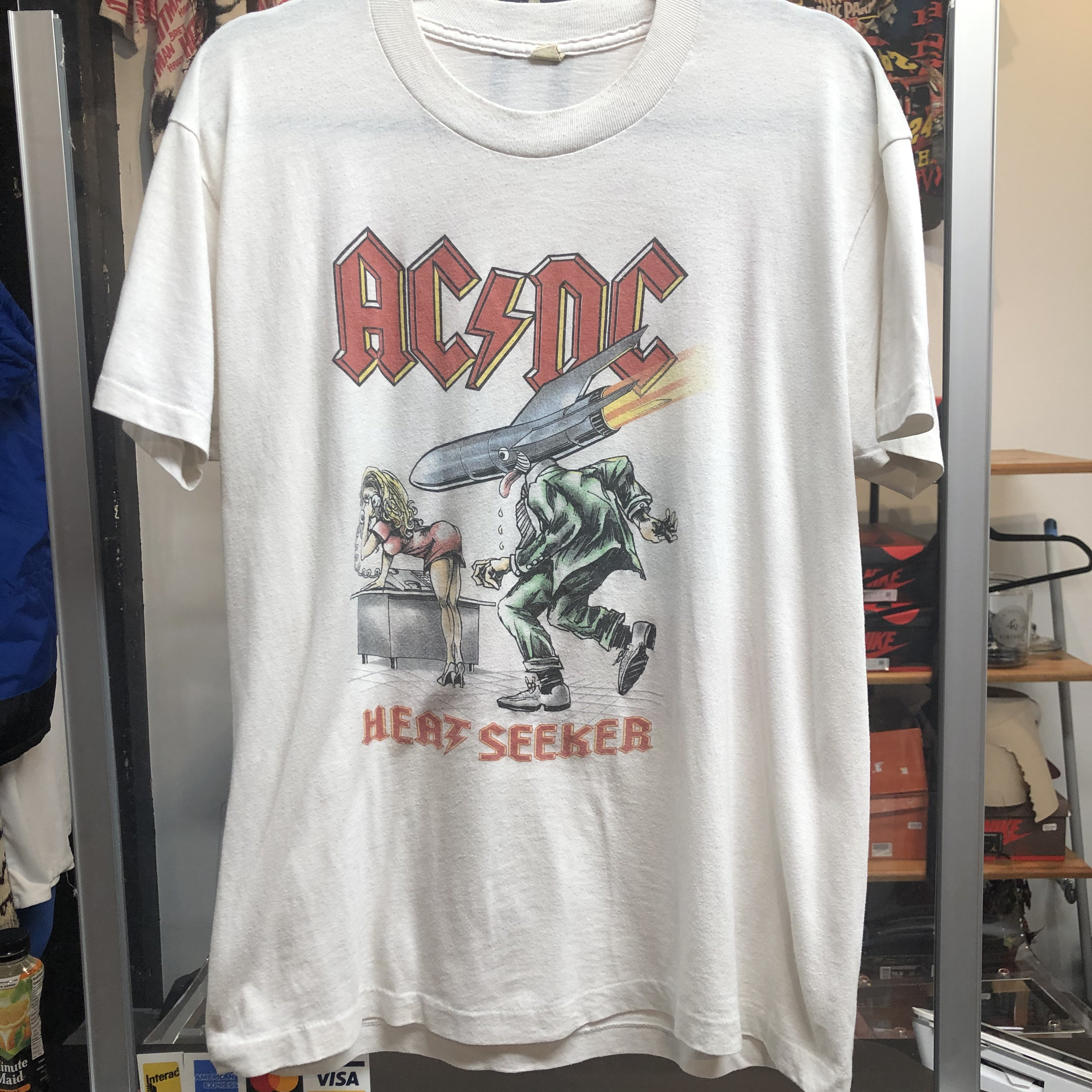 1988 AC/DC Heat Seeker T-shirt Men's XL - Etsy