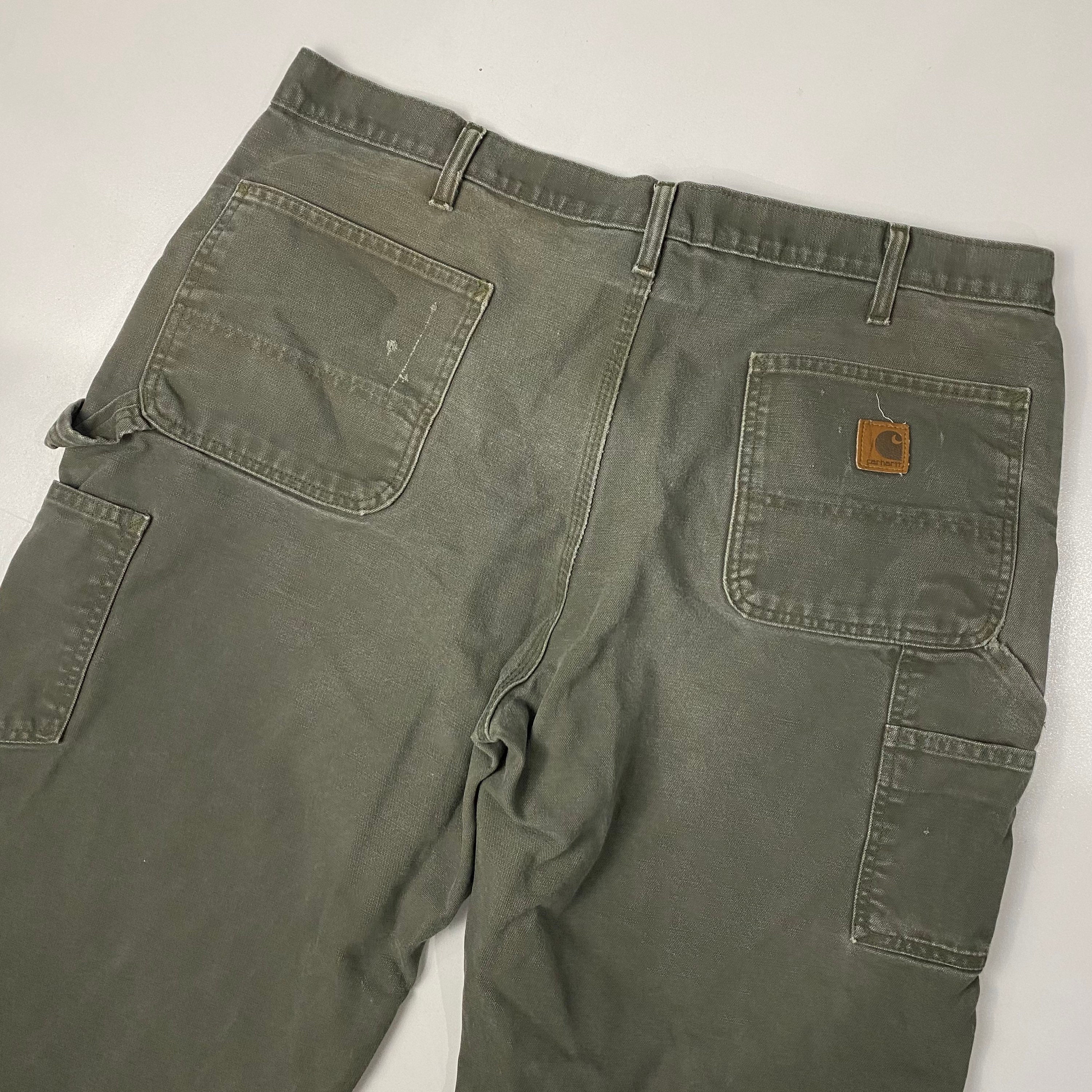 Carhartt Moss Green Canvas Dungaree Fit 