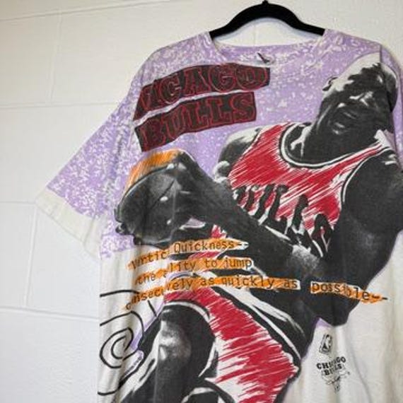 90's Michael Jordan Chicago Bulls Magic Johnson T's AOP T-shirt Sz 90's Michael Jordan Chicago Bulls Magic Johnson T's AOP T-shirt Sz