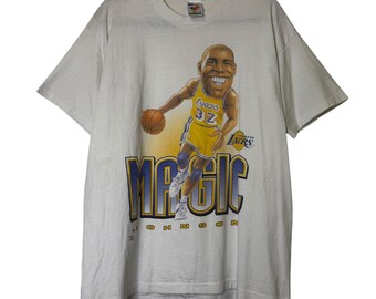 ヴィンテージ 90 年代 マジック ジョンソン バスケットボール選手 