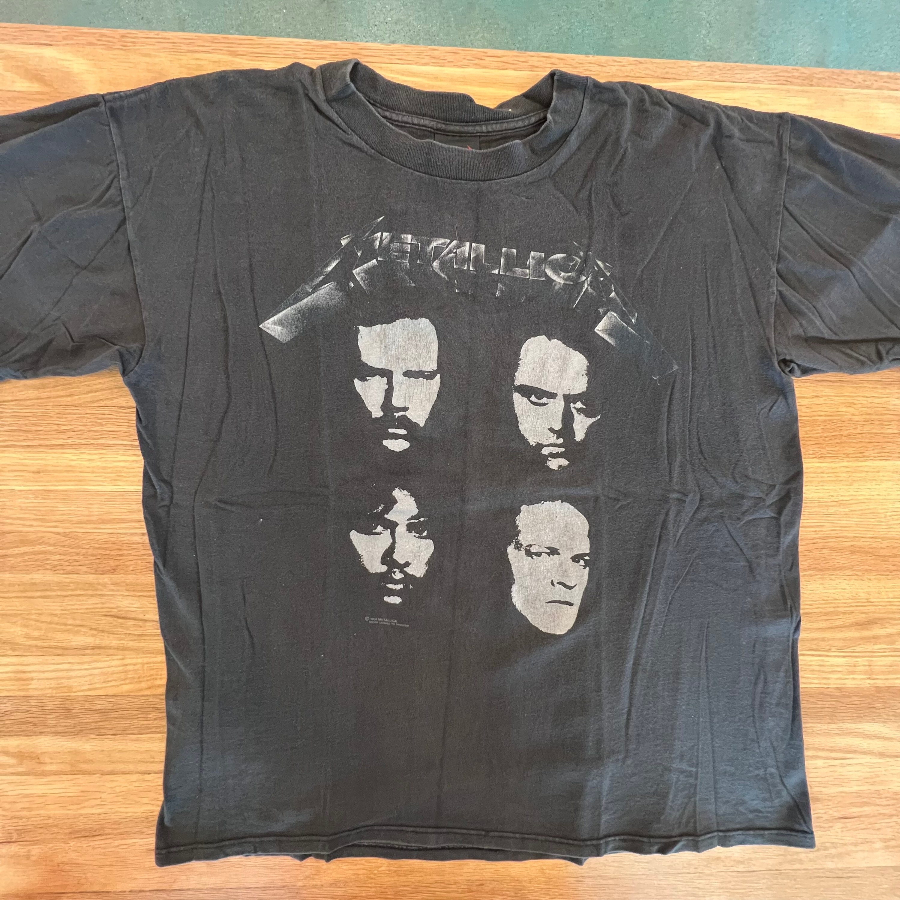 Kleding Jongenskleding Tops & T-shirts T-shirts T-shirts met print Vintage Originele Jaren 80 Metallica "Alcoholica" Heavy Metal Band Fans Club Promo Raglan T-Shirt Wit L Jeugd 