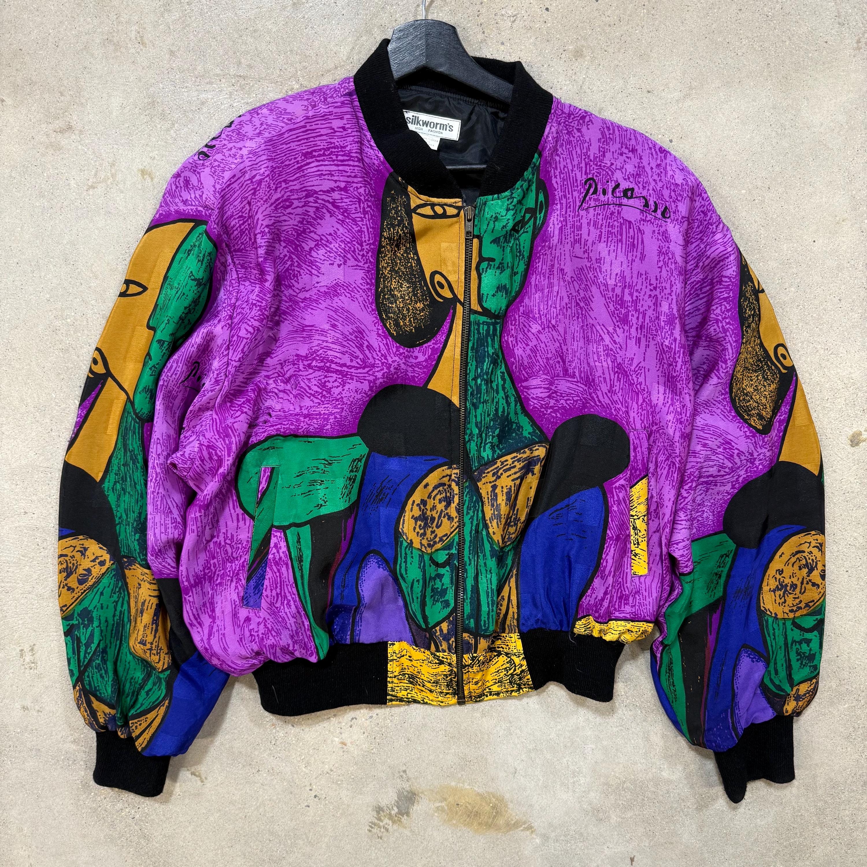 80's Pablo Picasso Art Graphic Jacket Sz L - Etsy Israel