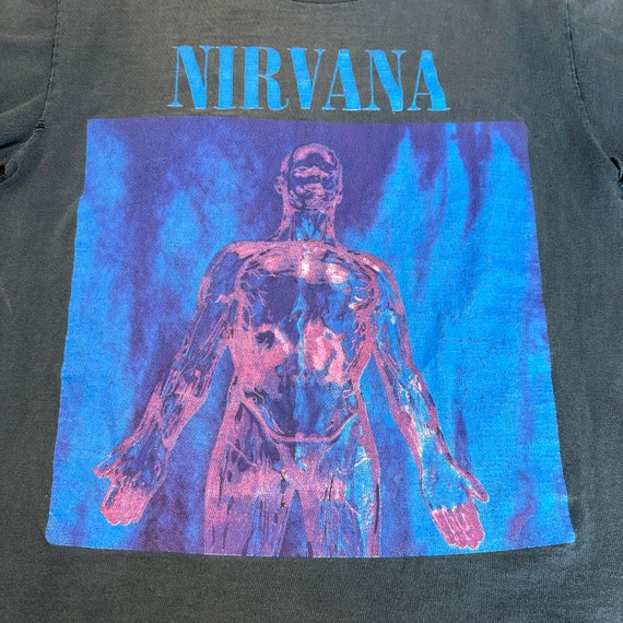 90’s Nirvana Sliver T-shirt Sz L (A727) Vintage - image 3