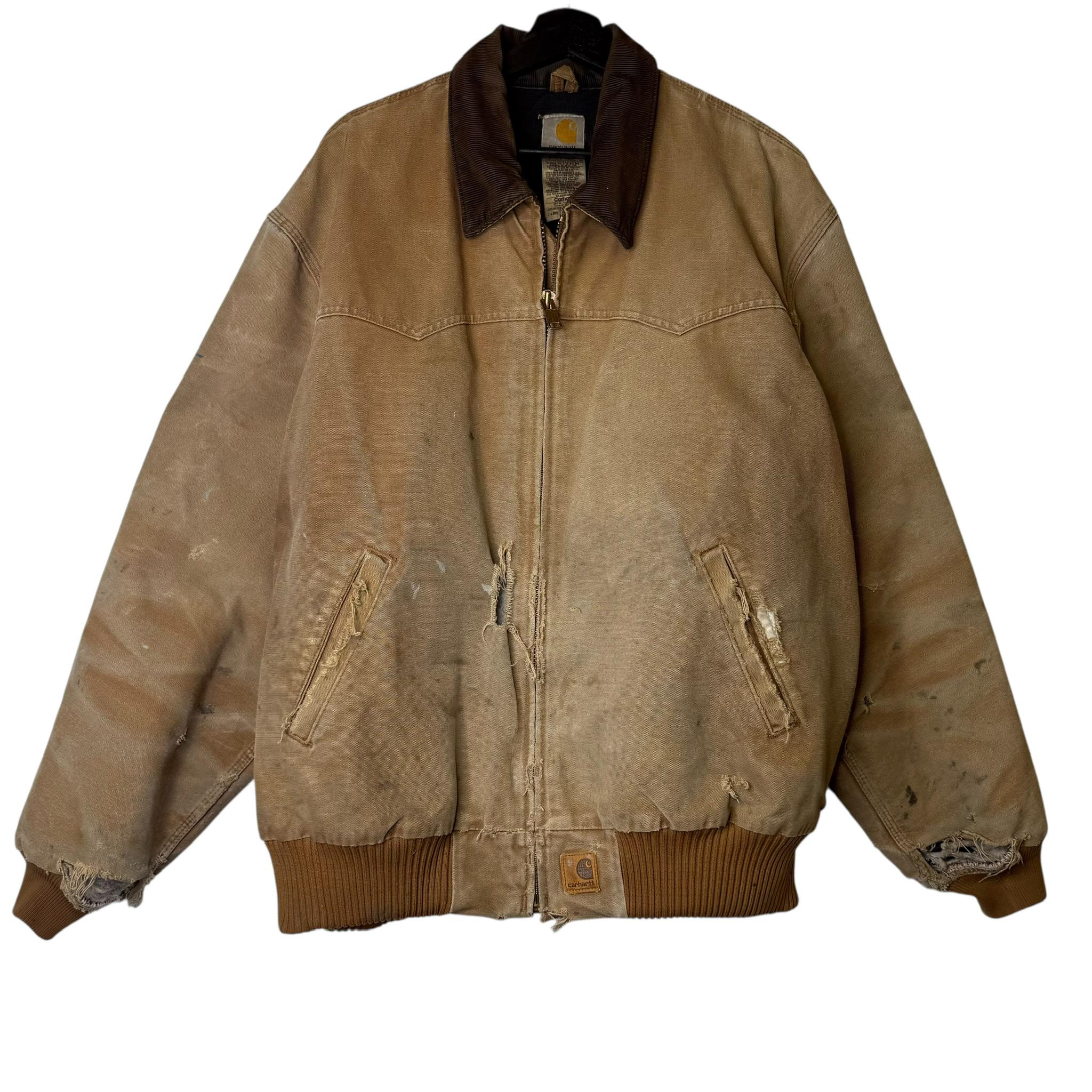 Carhartt Tan Santa Fe Jacket J14 BRN Sz XL (A9752) - Etsy