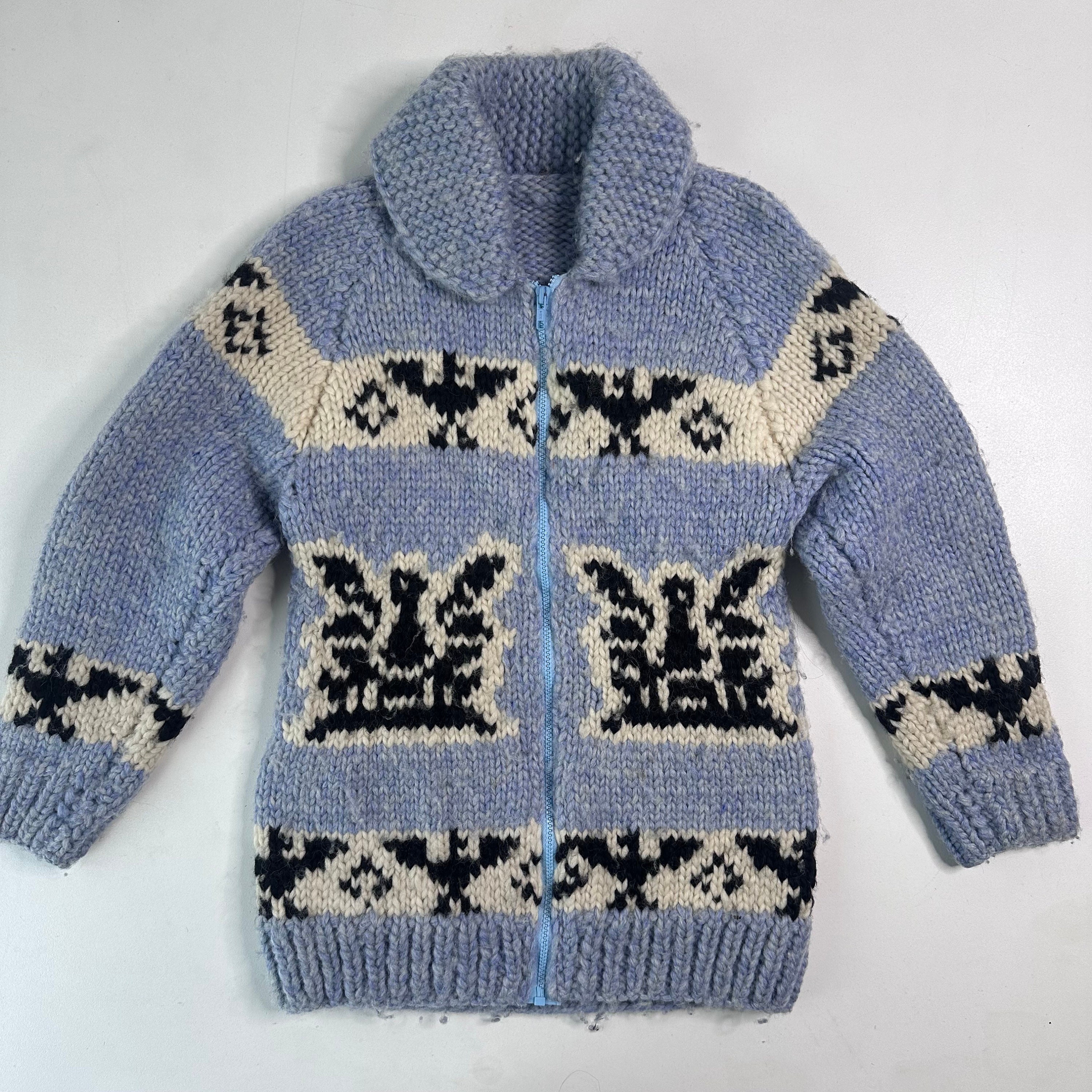 ジャケット・アウター NEIGHBOR HOOD LATTIMORE / W-COWICHAN Vintage Hand Knit 100% Wool Cowichan Siwash Sweater Jacket