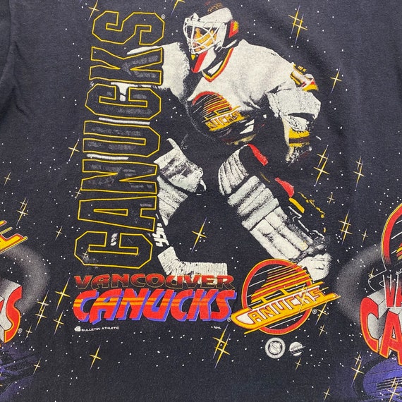 1992 Vancouver Canucks Bulletin AOP T-shirt Sz Yo… - image 2