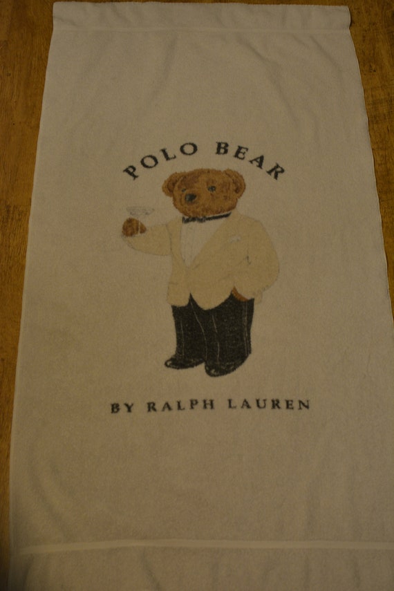 ralph lauren teddy bear towel