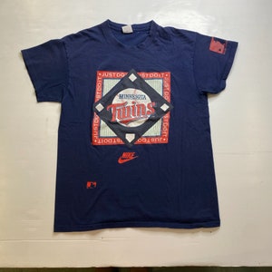 Camiseta Nike Minnesota Twins 1991 tamanho grande (A4221)