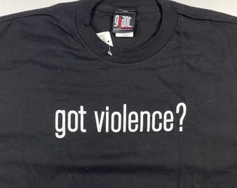 Vintage Marilyn Manson Got Violence? Long Sleeve Band Tee