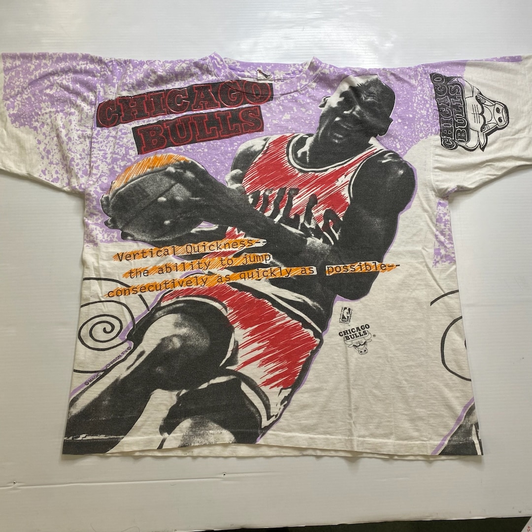 90's Michael Jordan AOP T-shirt Sz XL (A4179) - Etsy