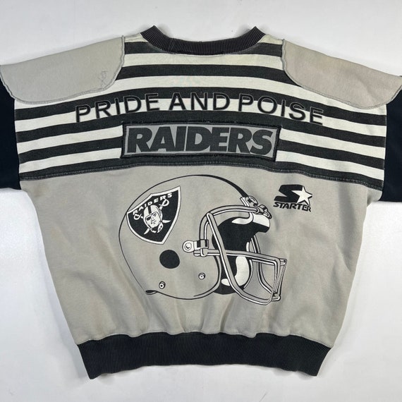 90s LA Raiders Starter AOP Sweatshirt Sz Large - image 7