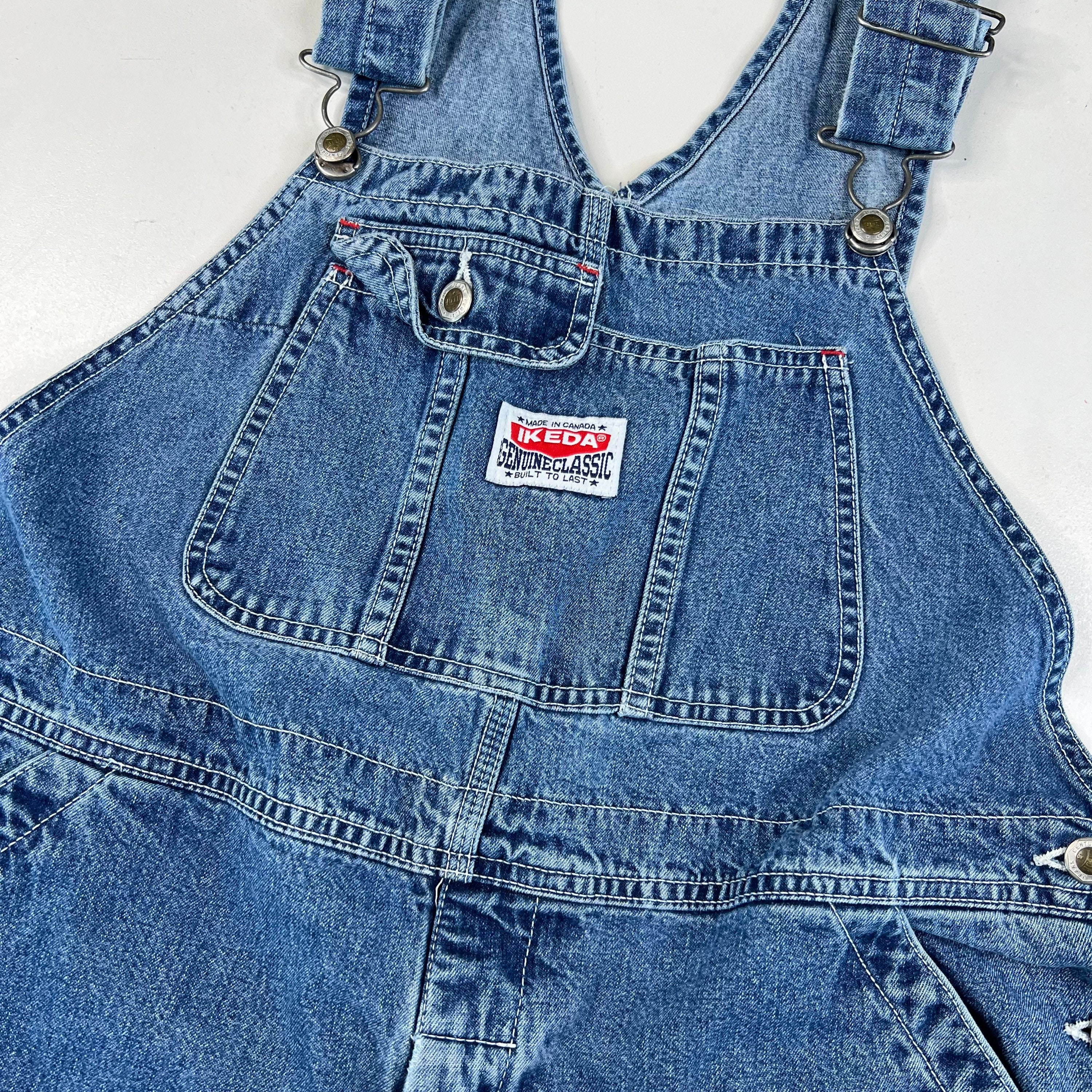 90s Ikeda Denim Overalls Sz XL (X444) - Etsy