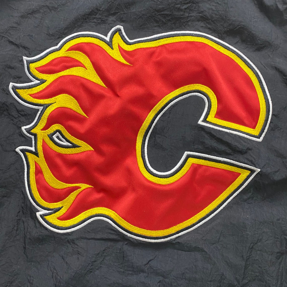 90's Calgary Flames Starter Jacket Full Zip Windbreaker | Etsy