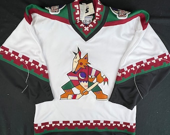 90&#39;s Starter Phoenix Coyotes NHL Hockey Jersey 48-R