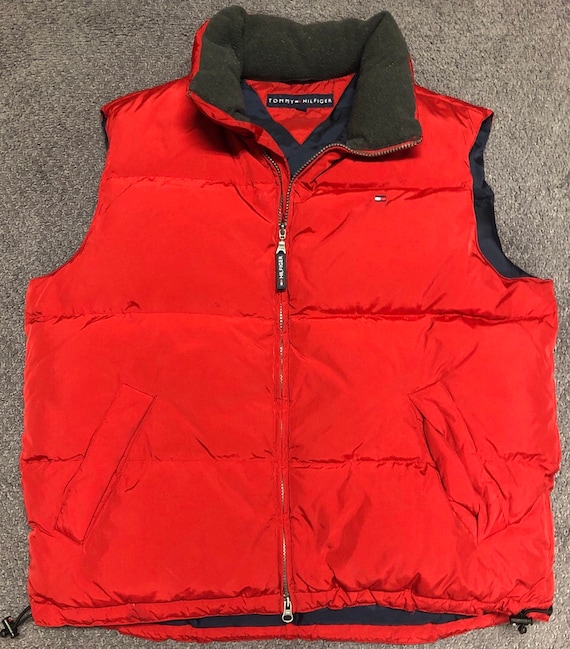 red tommy hilfiger vest