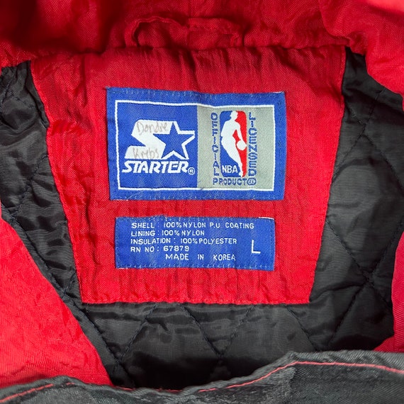 90's Chicago Bulls Starter NBA Basketball Jacket Sz L (A1036 90's Chicago Bulls Starter NBA Basketball Jacket Sz L (A1036