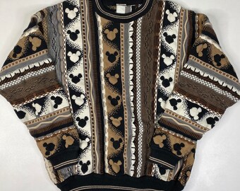 90s Mickey Mouse Coogi Style Sweater 