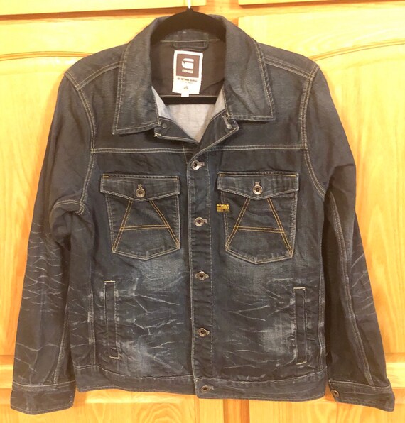 G-star Raw Denim Jacket Mens Large NWOT 