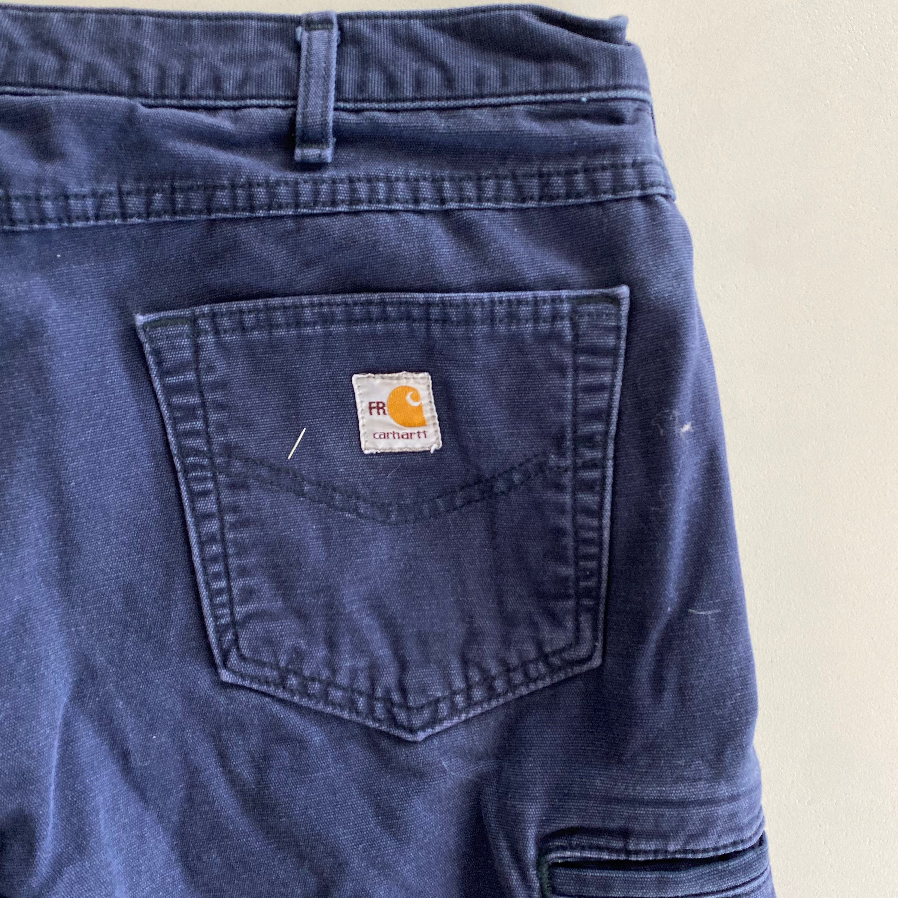 carhartt navy blue work pants