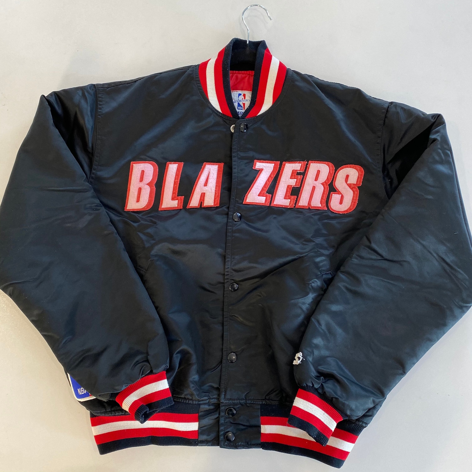 NBA Portland Trail Blazers Starter Black Satin Jacket Etsy