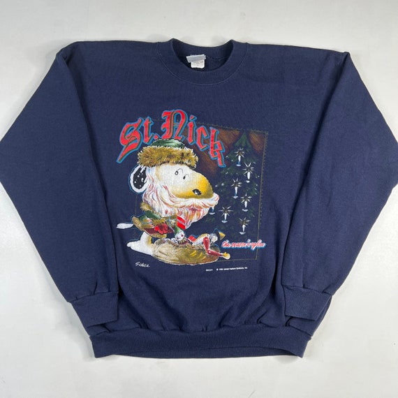 90s Snoopy Christmas Sweatshirt Size 
