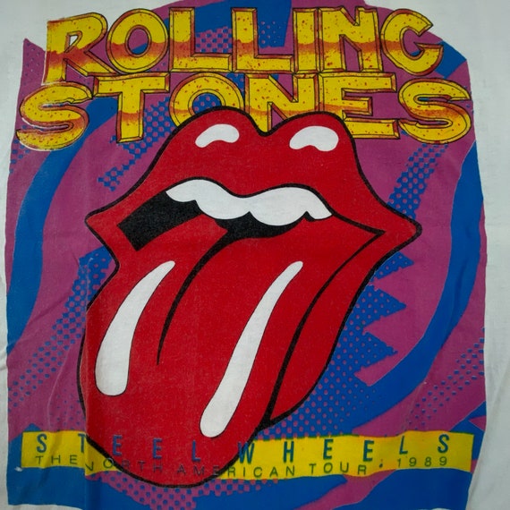 1989 Rolling Stones T-shirt L (A1661) - Etsy