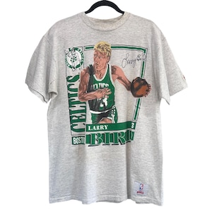 T-shirt de joueur de carte Larry Bird Celtics muscade des années 90, taille XL (A4592)