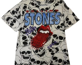 1994 Rolling Stones Voodoo Lounge Shirt Vintage Tee 90s Skeleton