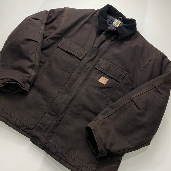 Carhartt Quilt Lined Coat Full Zip Jacket C26-DKB