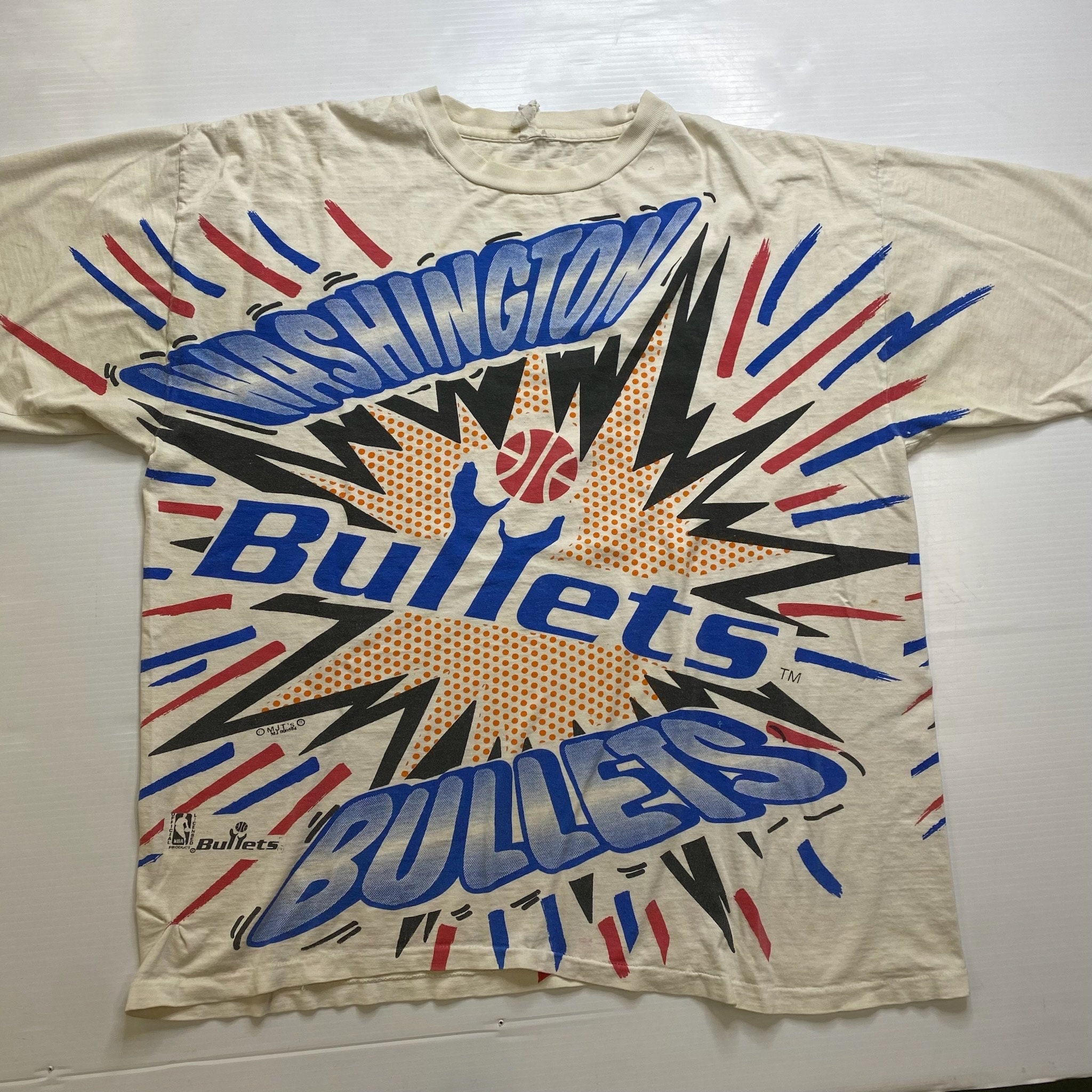 90s Washington Bullets T-shirt Sz XL (A4178)