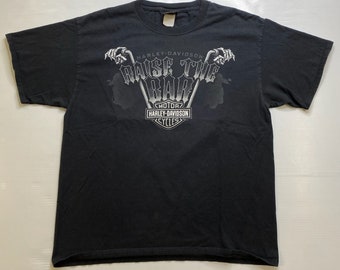 2000s Harley Davidson Motorrad-T-Shirt Sz L (A3467)