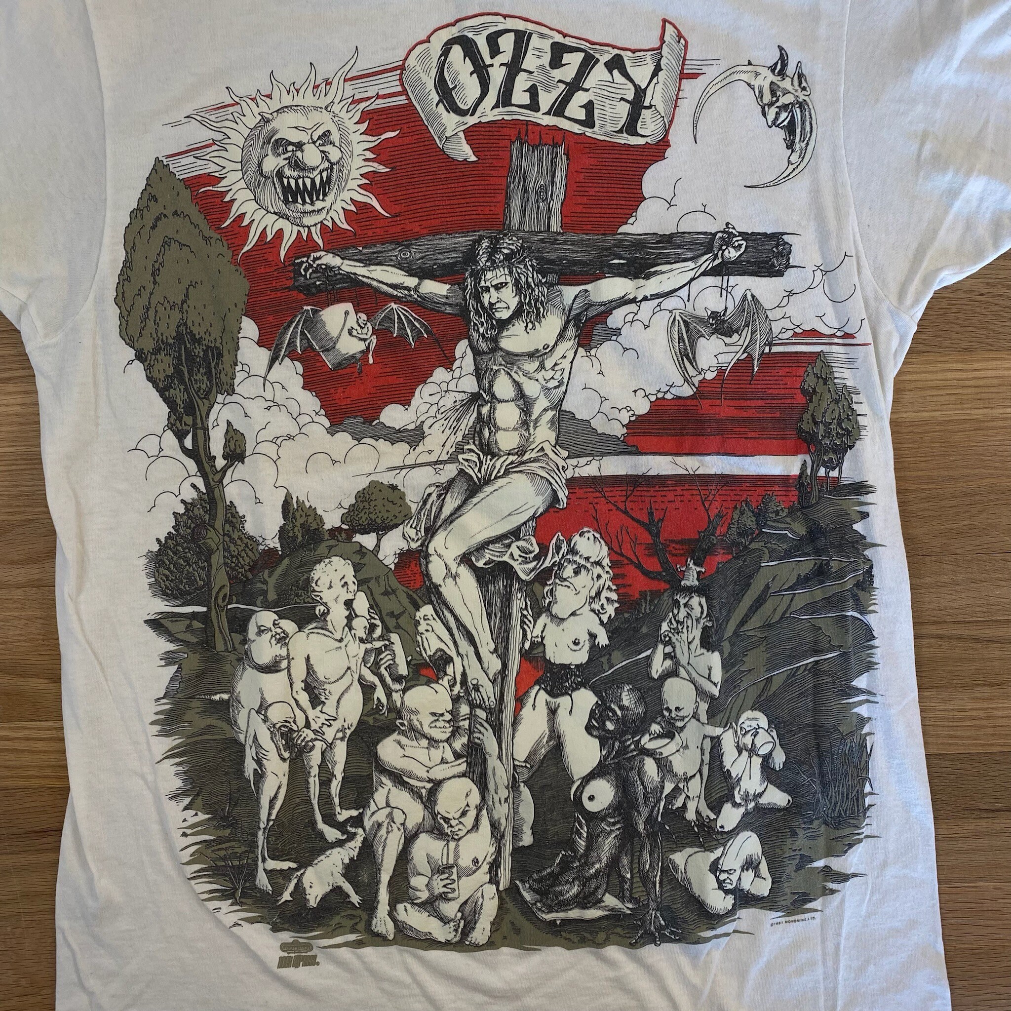 1991 Ozzy Osbourne T-shirt Sz Large (A1973) - Etsy