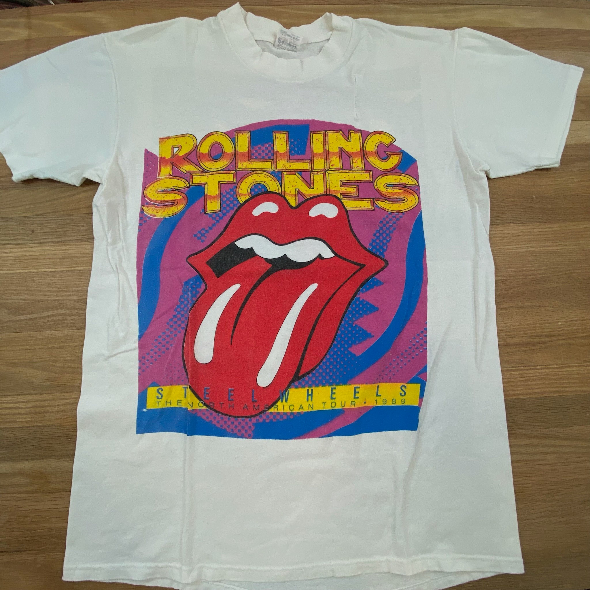 1989 Rolling Stones T-shirt L (A1661) - Etsy