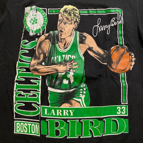 90s Larry Bird Celtics Nutmeg Player Card T-shirt Sz L (A3770) - Etsy