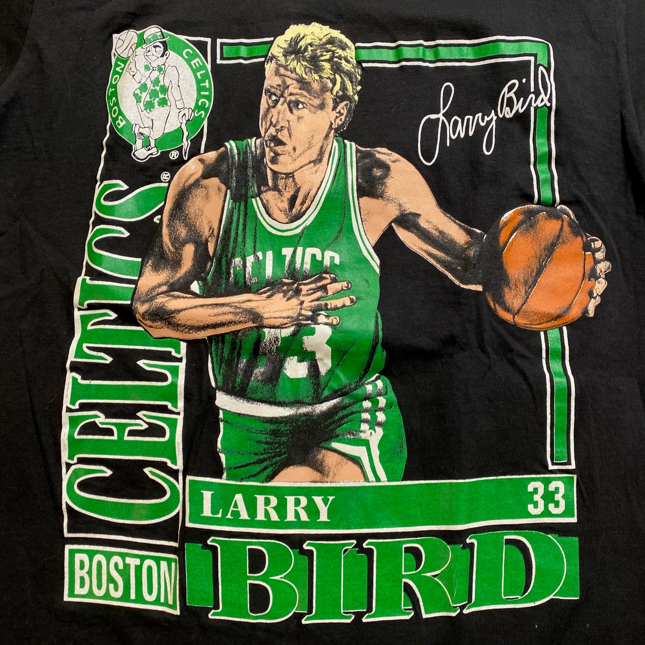 90s Larry Bird Celtics Nutmeg Player Card T-shirt Sz L (A3770) - Etsy