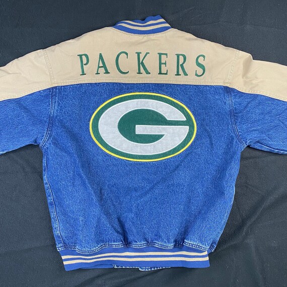 90's Green Bay Packers Denim Jacket Sz 