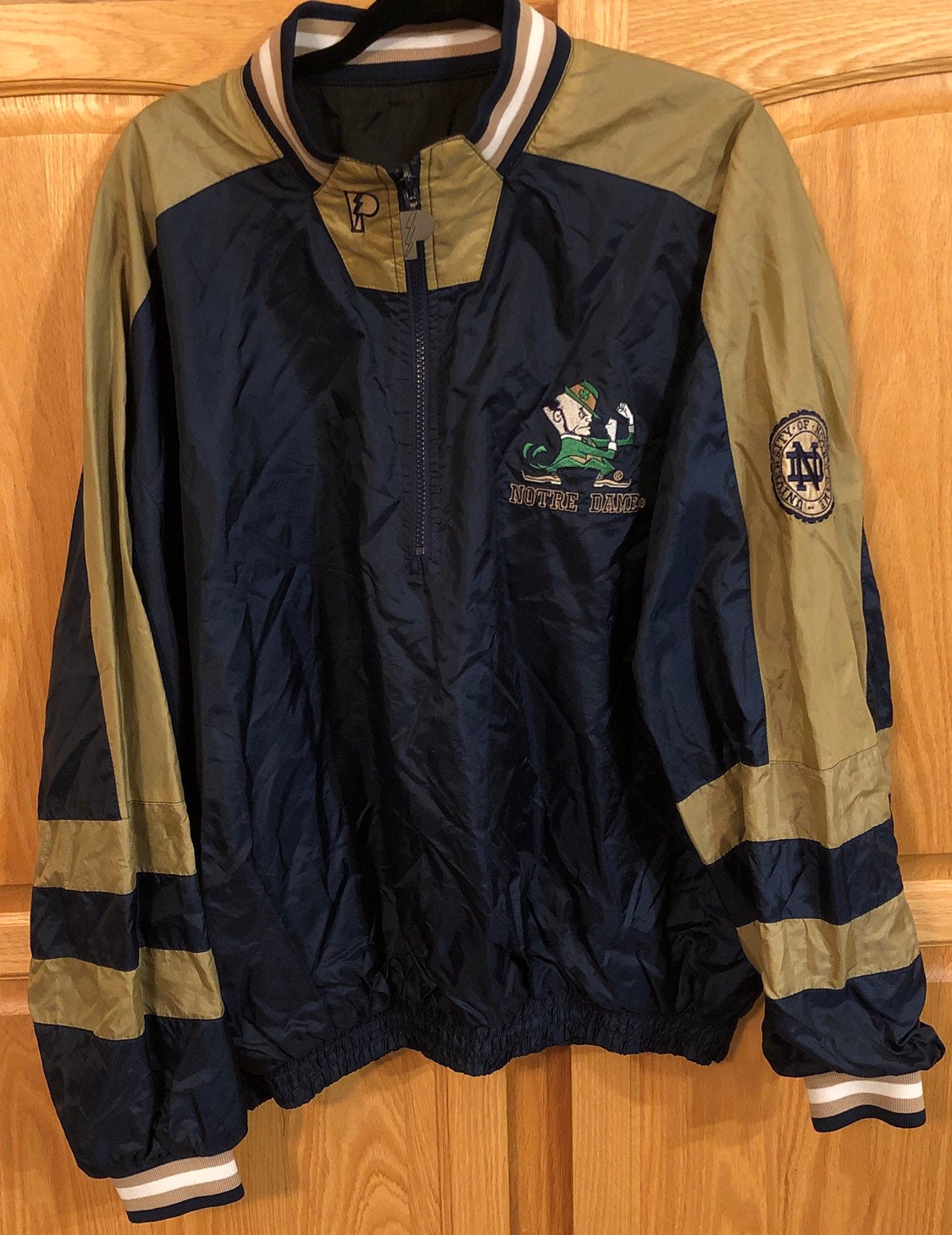 90s Notre Dame Pro Player Revisable Jacket Mens XL | Etsy