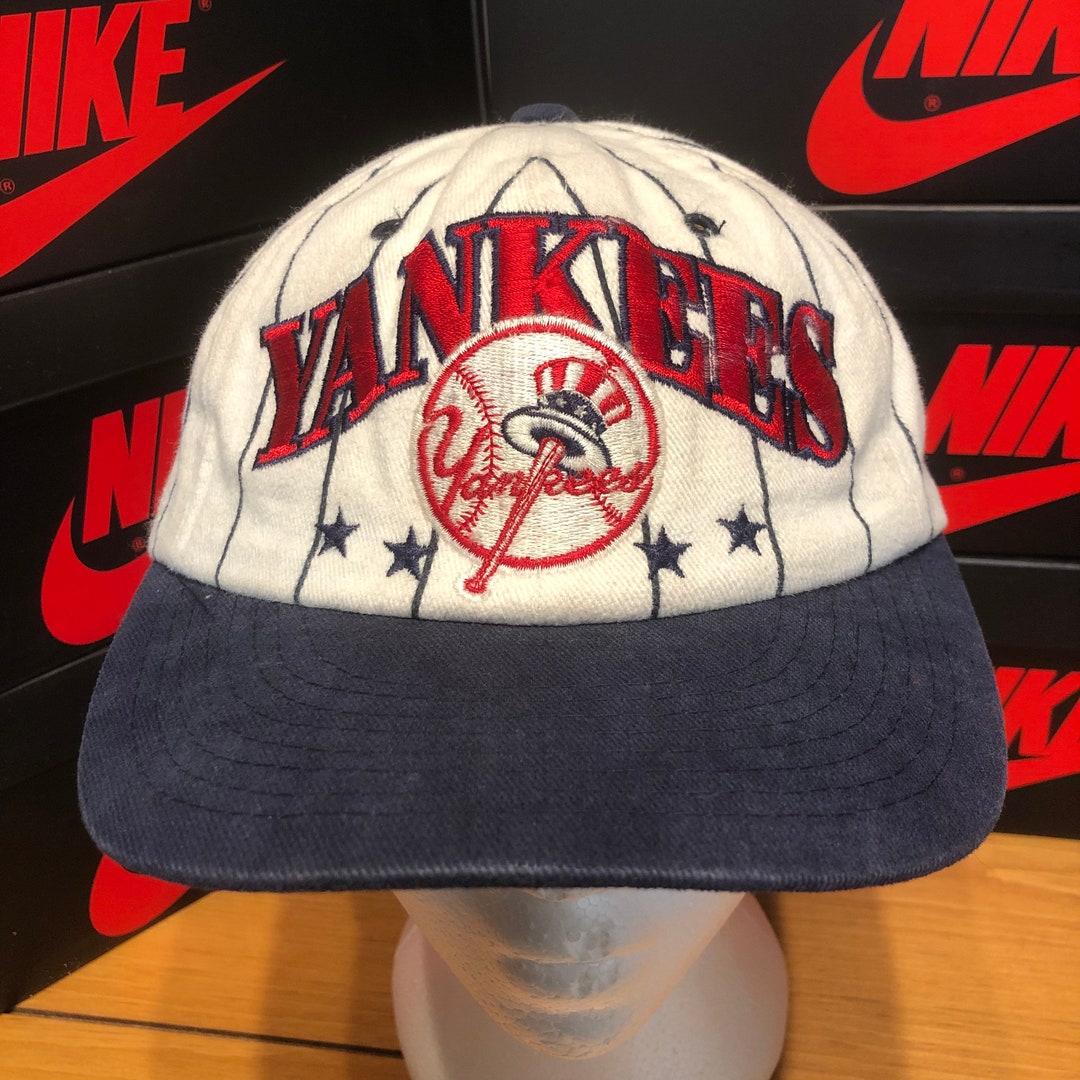 90s New York Yankees Pin Stripe Starter Hat - Etsy