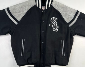 Vintage Jeff Hamilton Chicago White Sox Letterman Varsity Jacket