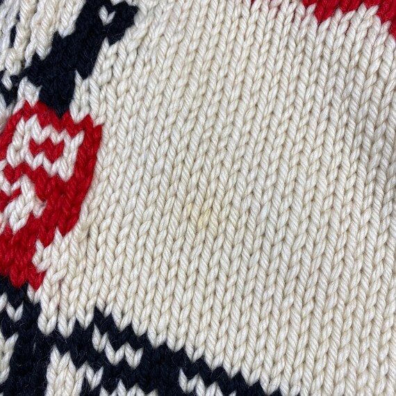 Vintage Hand Knit 100% Wool Cowichan Siwash Sweat… - image 6