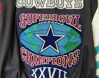 90's Jeff Hamilton Dallas Cowboys Super Bowl Championship Jacket