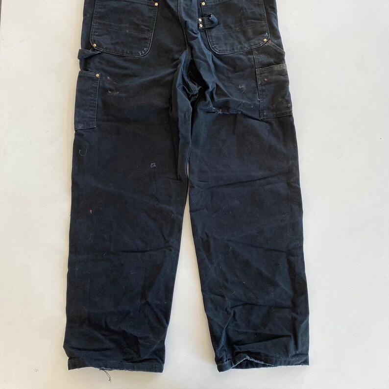 40x30 Carhartt Double Knee Overalls Mens Coveralls Black R01 BLK
