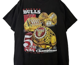 90's Chicago Bulls Rap Tee T-shirt Sz XL (B440)